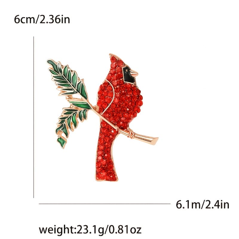 TEMU New Enamel Bird Brooch, A Cute And Exquisite Animal Pin With Rhinestones, Perfect For Outfits