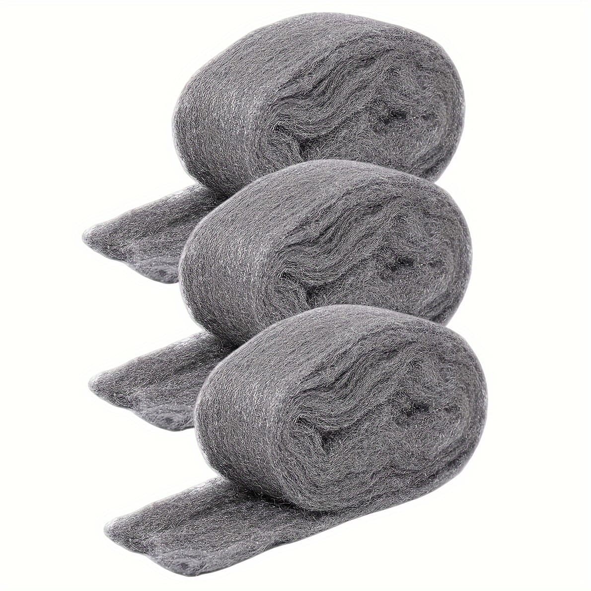 TEMU 3 Pack- Wool For Mice Control, 3.2" X 10 Ft Wool, Filler For Home And Garage