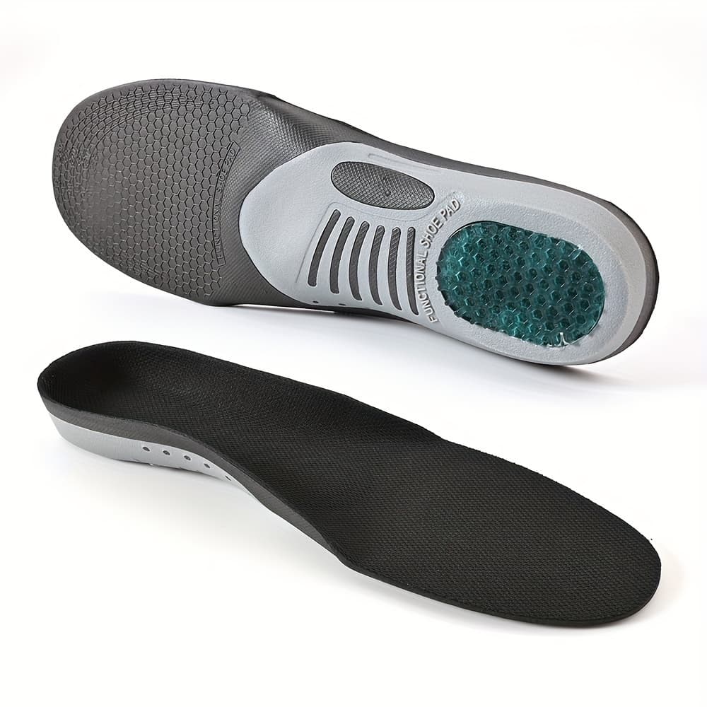 TEMU 1 Pair Arch Support Insoles Heel Elastic Sports Running Shoe Pads Suitable For Men Women