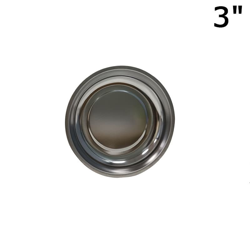 TEMU Circle Stainless Steel Magnetic Parts Bowl Tool Tray Nuts Bolts Screws Part Tray Magnetic Parts Plate 3/4/6 Inches