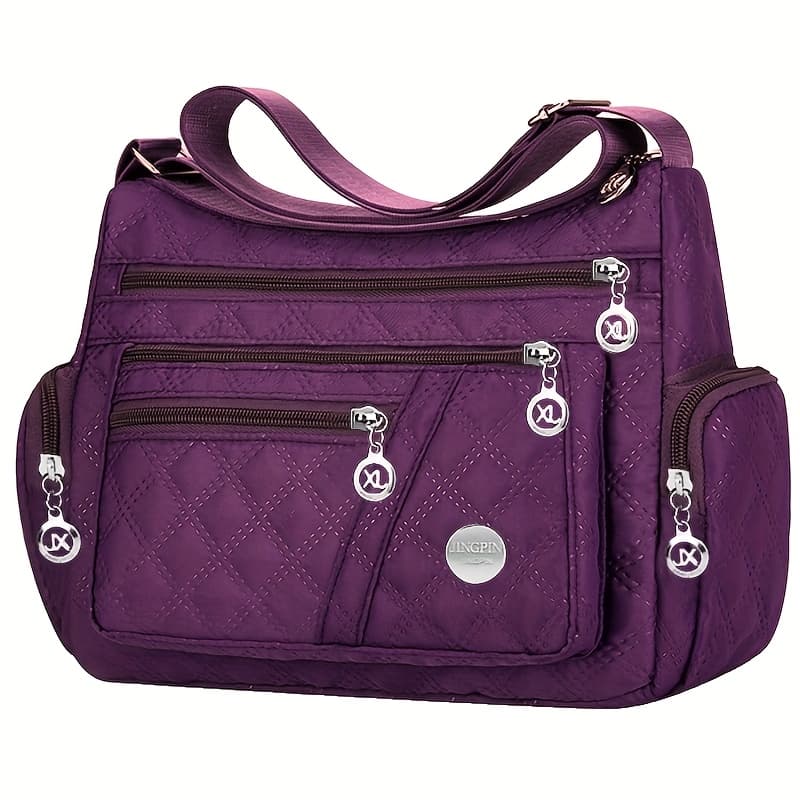 TEMU New Large Square Unisex Crossbody Bag, Oxford Fabric Shoulder Bag, Stylish And Versatile Tote [zipper Pull Random]