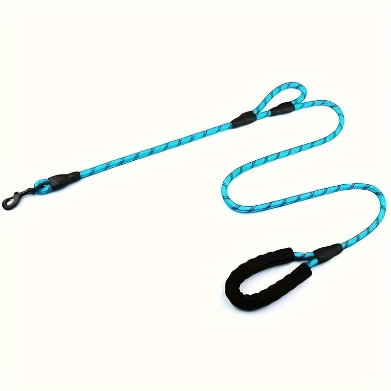 TEMU Reflective Double Pull Rope Nylon Round Rope Pet Supplies Multifunctional Foam Handle Dog Leash