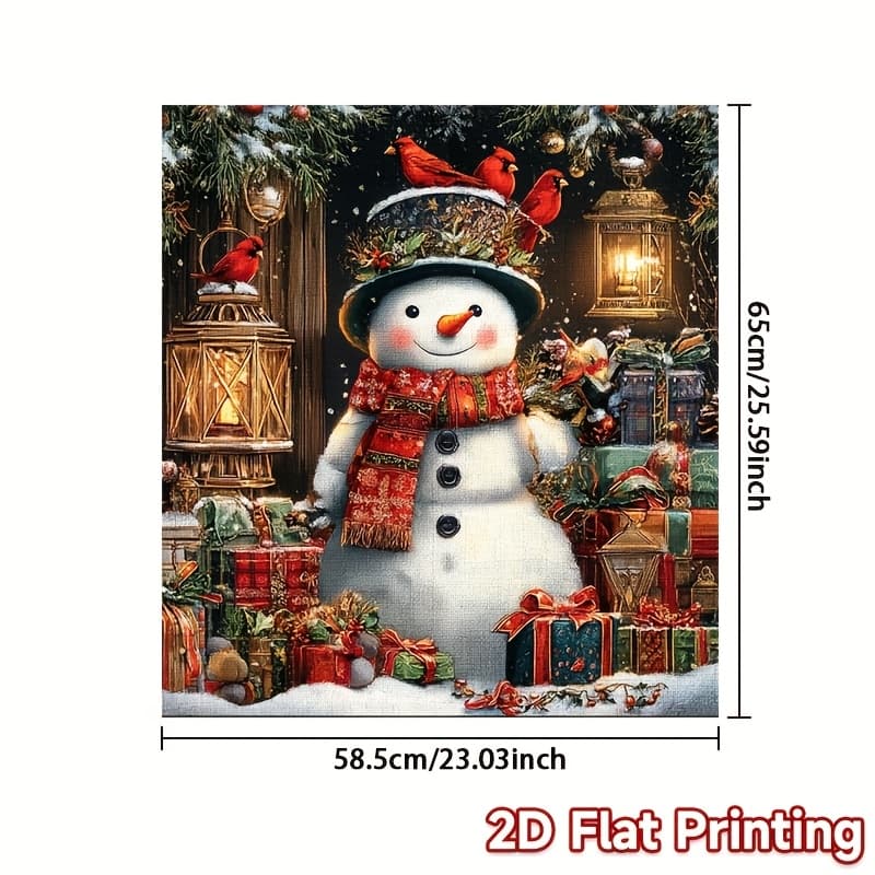 TEMU 2d Flat - 2d Flat - Festive Snowman And Design Sticker For Dishwashers, Refrigerators, Washing Machines, , Gifts For Christmas And Use On 2d Planes