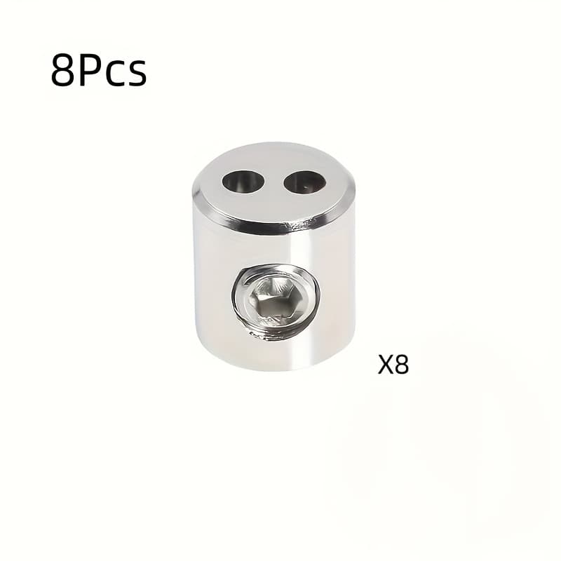 TEMU Set Of Rope Latch Catches, Designed To Prevent Theft With A Durable Metal. Additions Are Perfect For Camping And A Stylish Double Hole Clip For Securing Clotheslines And Lockers