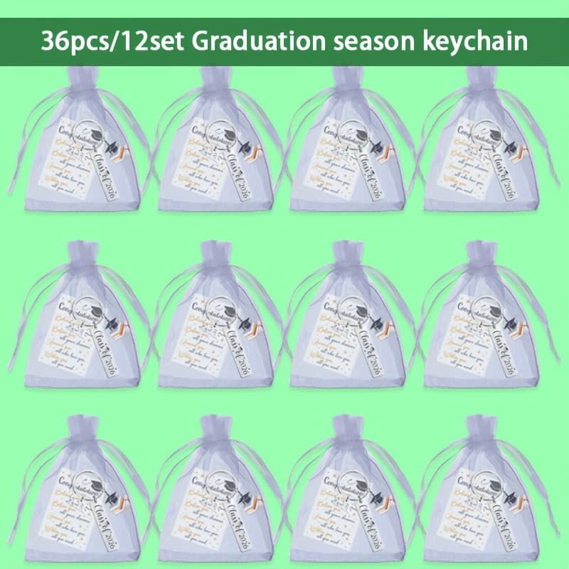 TEMU Set Of 36pcs For The 2026 Graduation, Featuring A Keychain That An Ideal Gift For High School And College Of Any Gender, Stylish And Long-lasting