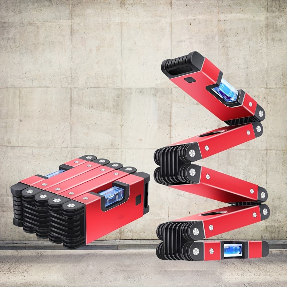 TEMU Multifunction Foldable Level Multi Measurement Woodworking Tools Precise Leveling In Any Position Folding Post Level, Room Decor, Perfect Gift For & Father's Day, Thanksgiving & Christmas