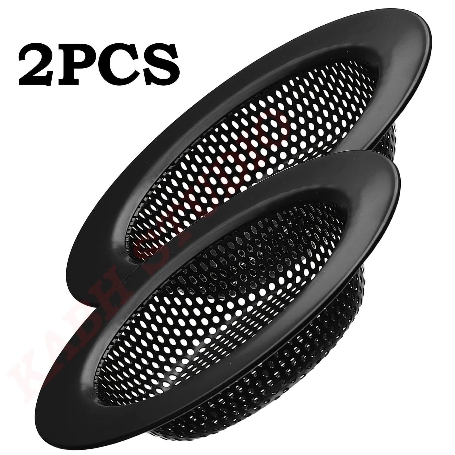 TEMU 1/2pcs Black Stainless Steel Kitchen Sink Strainer - Anti-clogging Mesh Design, Rust-resistant And Easy To Clean, Suitable For Most Drains, Kitchen Sink Strainer.