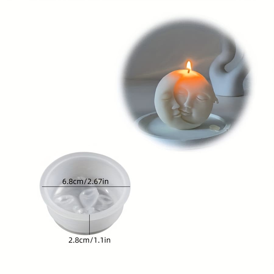 TEMU Candle Mold Sun Candle Ornament Mold Home Decoration Platform Dropping Plaster Aromatherapy Silicone Mold