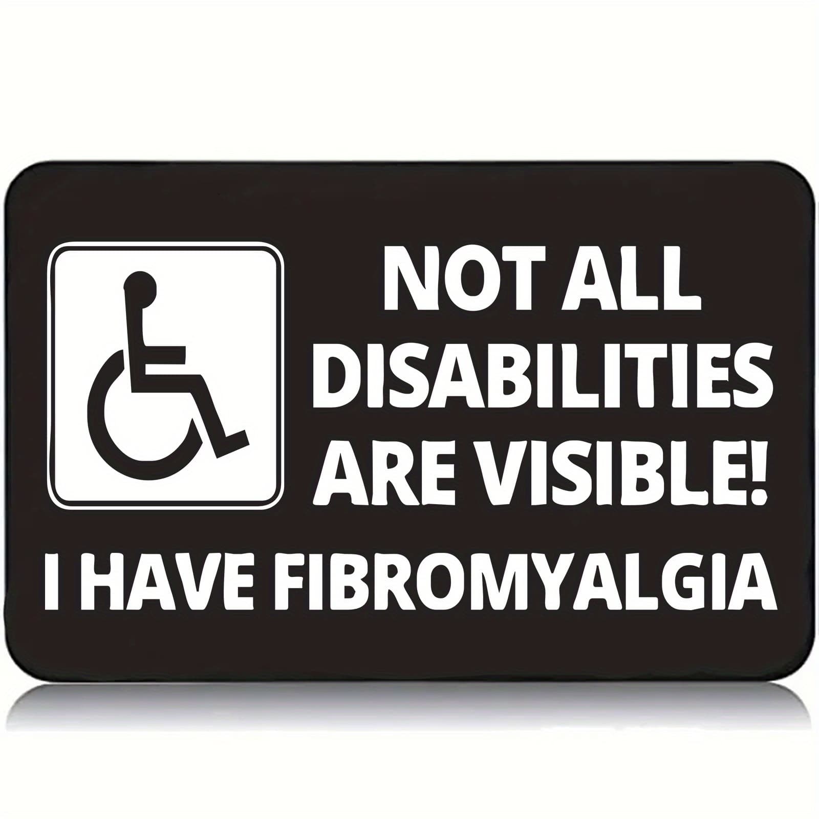 TEMU Awareness Card Suitable For Travel - "not All Disabilities Are " & "i Have " Wallet Card With Wheelchair Symbol, Disability Reminder For Fog, Illness, For