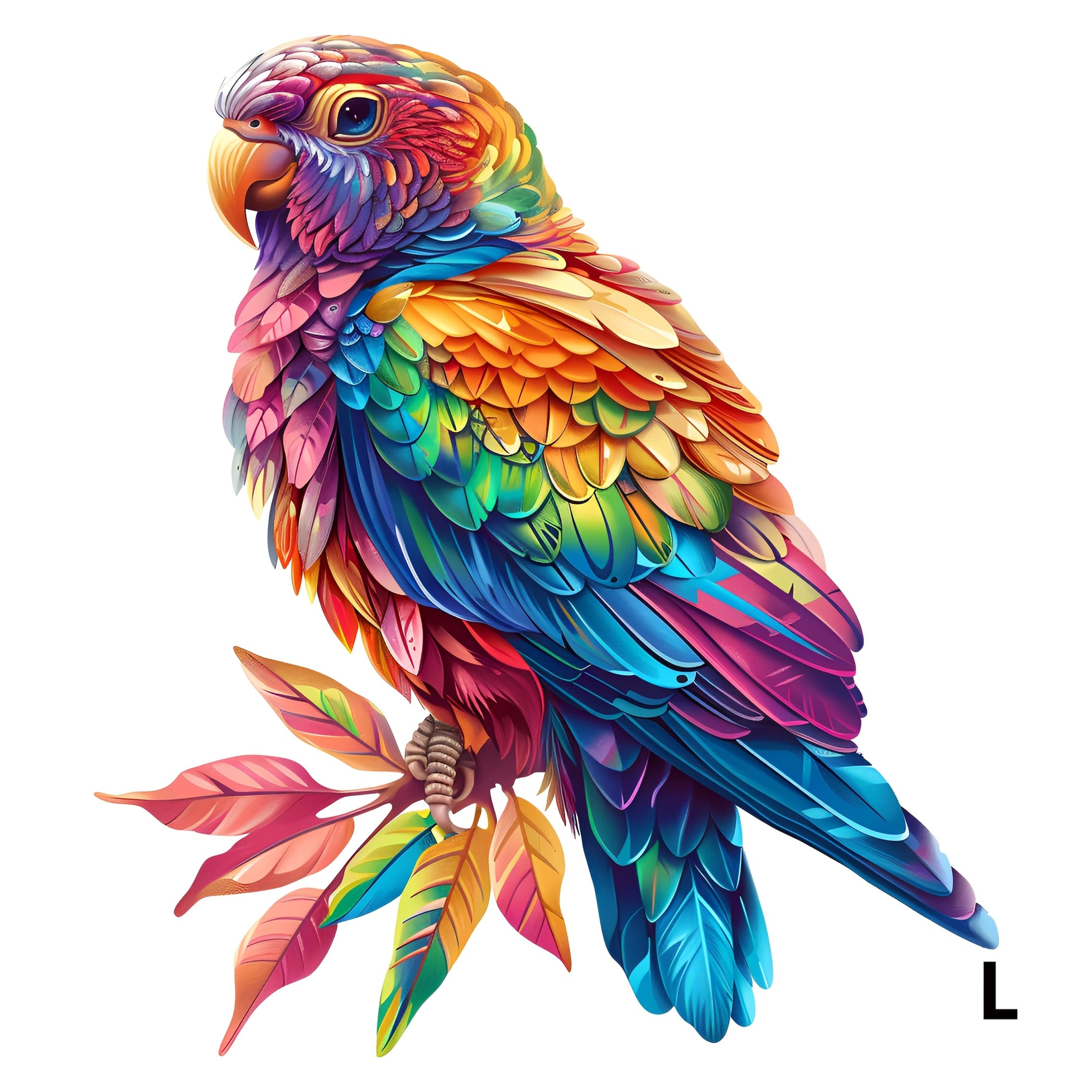 TEMU Colorful Parrots Without Puzzles, Beautifully Wooden Puzzles, Unique Puzzles, Irregularly Shaped Animal Puzzles, Perfect Birthday And Christmas Gifts, Exercises Focus, Decorative Art Painting