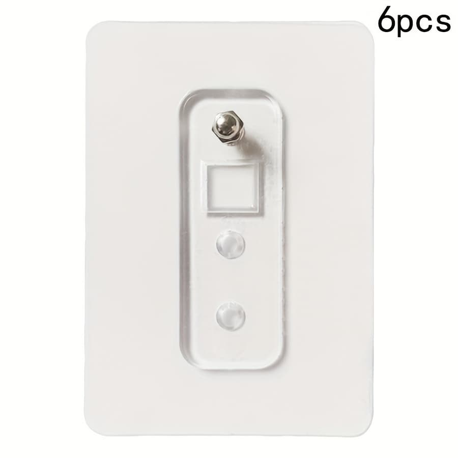 TEMU Multifunctional Wall-mounted Punch-free Storage Nails Traceless Strong Picture Frame Nails Screw Stickers Hanging Paintings Non-damaging Strong Nail-free Adhesive Hooks
