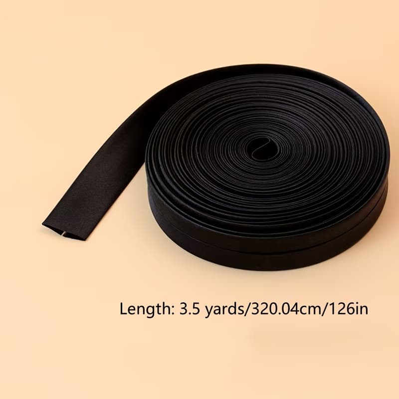 TEMU 6 Colors Pre-folded Hem Tape - Single Fold Stitching Edge Wrapping Tape For Sewing, Crafts & Home Decor - White/black/red/navy/yellow/pink - Fabric Edge Trimming & Clothing With Regular