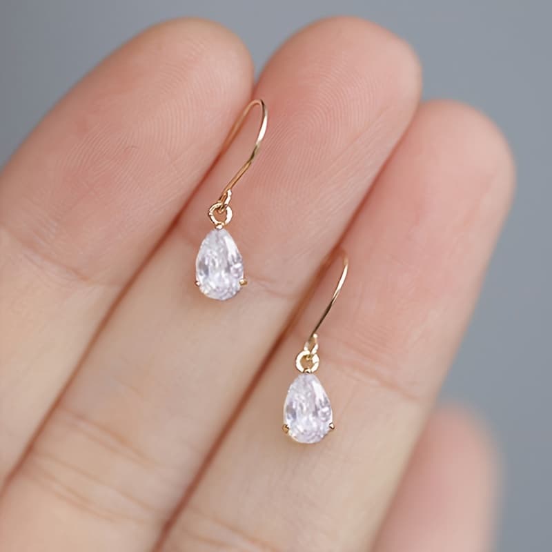 TEMU Hypoallergenic S925 Sterling Silver French Baroque-inspired Drop Dangle Earrings - Vintage , Elegant Shape - Perfect For Casual Attire & Special Occasions