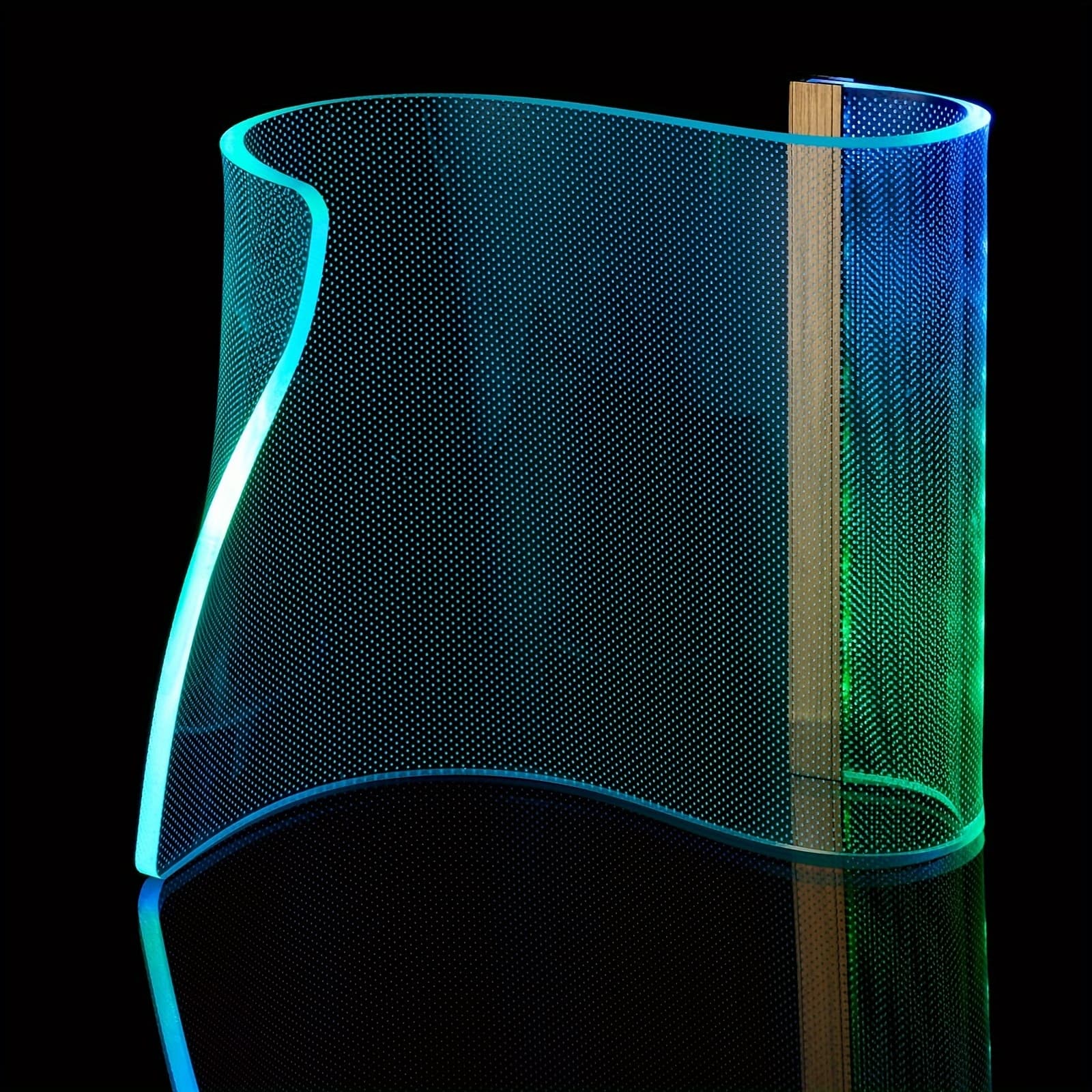 TEMU Table Lamp Led, Rgb Desk Lamp, Modern Bedside Lamps For Futuristic Ambient Mood Lighting, Unique Gaming Light With Smart App&remote Control Dimmable, For Room Decor, Concerts, Dance, Office, Gift