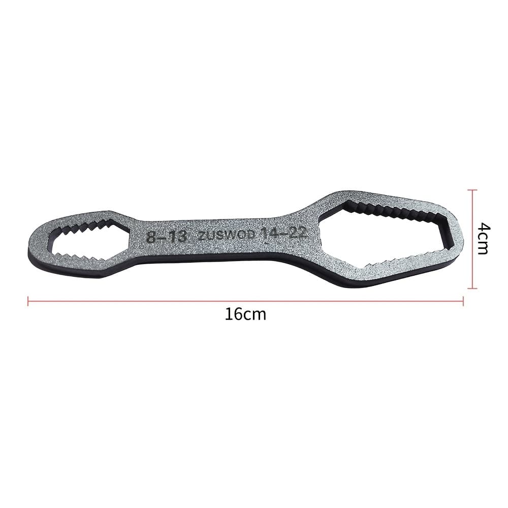 TEMU 1pc 8-22mm Multifunctional Plum Wrench, Length 16cm, Made Of Carbon Steel Material, Portable And , Suitable For Repairing Tool In Automobiles, Motorcycles, Bicycles, And Households