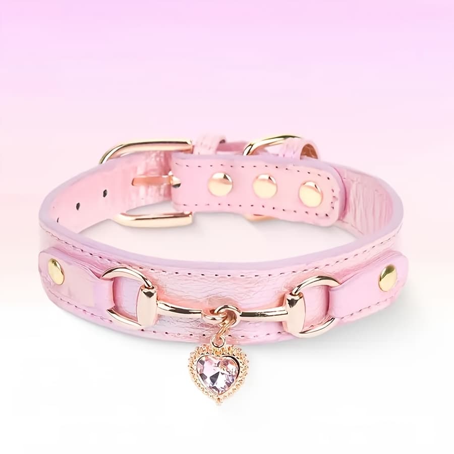 TEMU Heart-shaped Medium-small Pet Collar