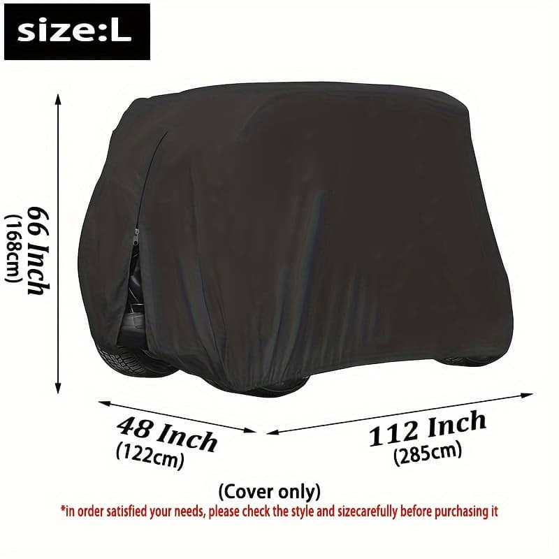 TEMU Golf Cart Cover - Compatible With 2-4 Passenger Models, , , And , Durable Protection, Fits Most Golf Carts, , No Tools Needed