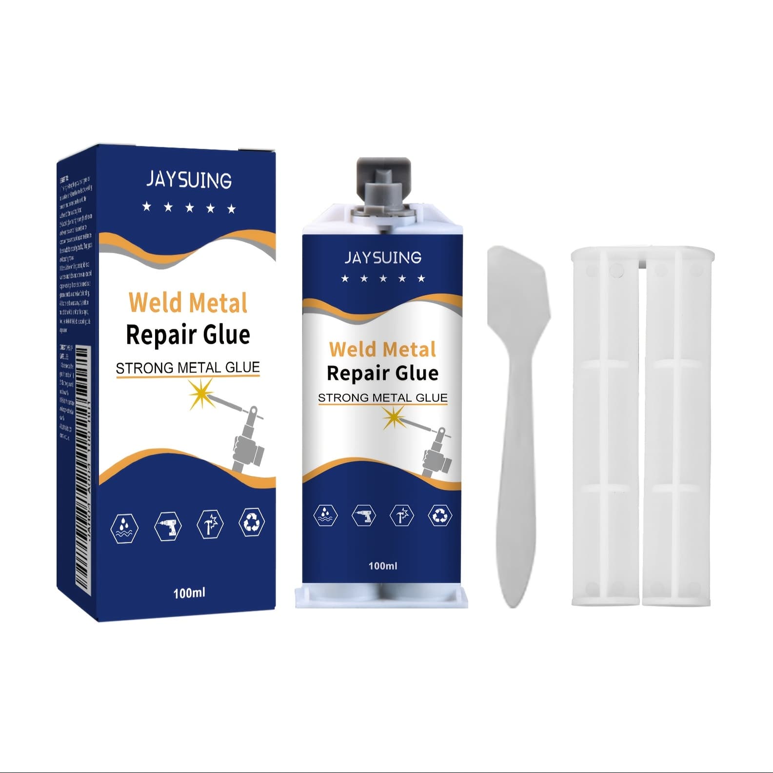 TEMU High-temperature Welding Adhesive - For Metal, Leak Repair & Exterior Decoration - Car Fuel Tanks, & Machinery