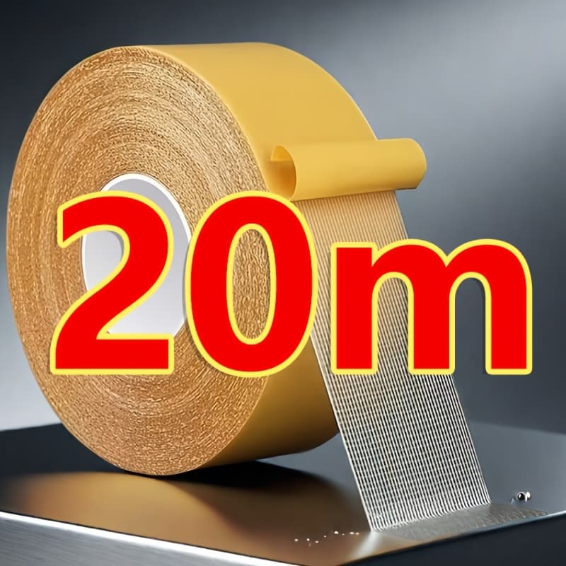 TEMU Ultra-strong Double-sided Tape And Clear, Ideal For Installing On Walls And Fiberglass Mesh