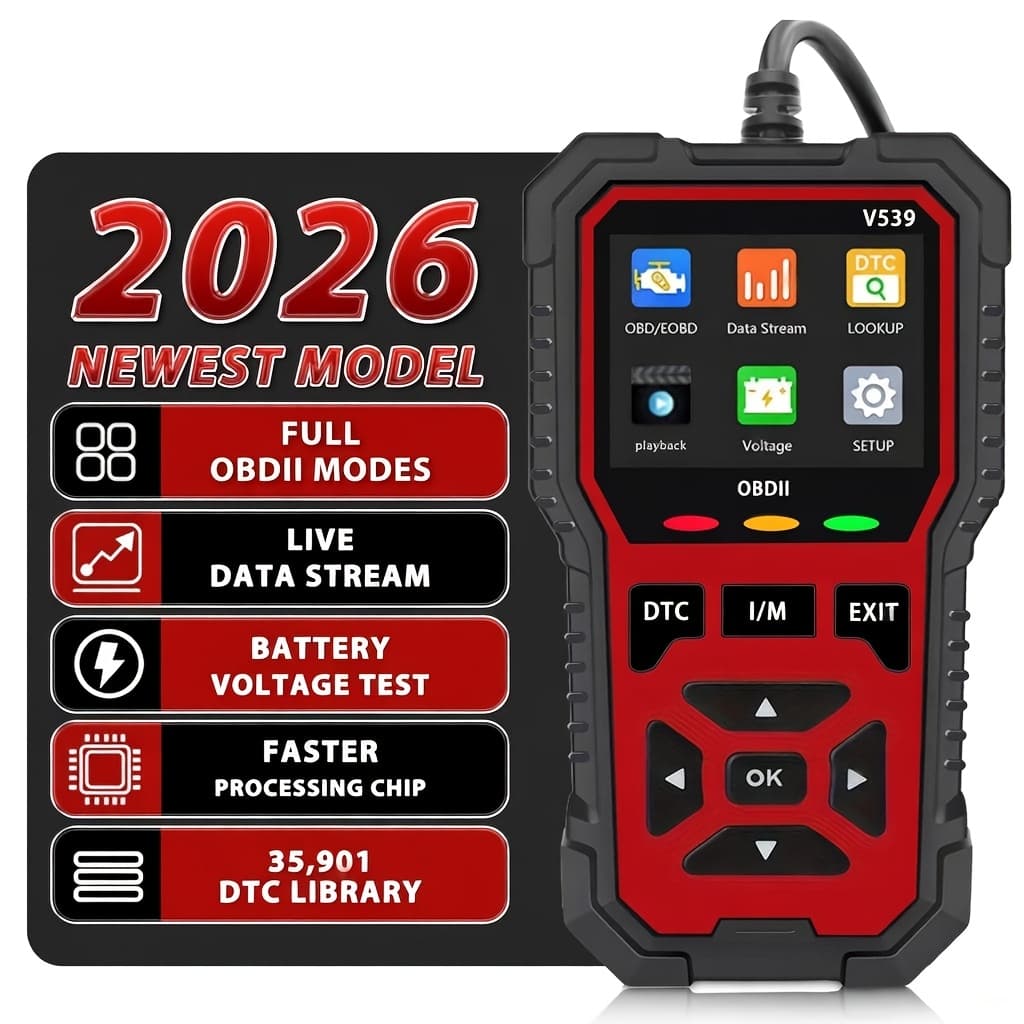 TEMU V539 Advanced Vehicle Diagnostic Tool - Quick Code Reader With In-depth - Easy-to-use Professional Obdii Device For Car, Without Battery