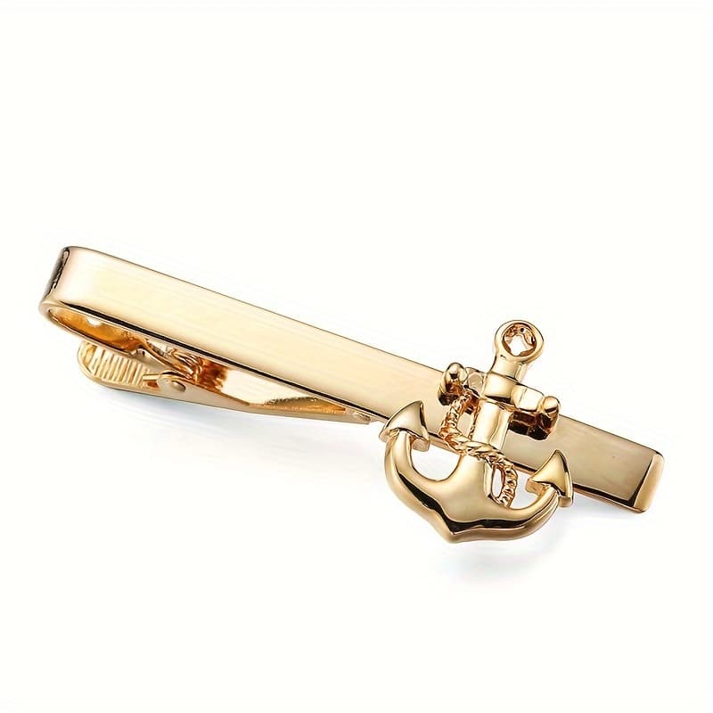 TEMU High Quality Tie Clip For Men's Business Suit Shirt Neckline Accessories, , Fashionable, Elegant, And Wedding Tie Accessories, Brand New Copper Material Beautiful Accessories