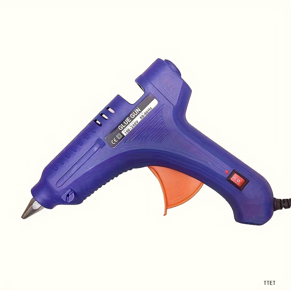 TEMU Mini Hot Glue Gun - Glue Guns For Crafts, Hobby, , Fabric, Wood, Glass, Card, Switch Diy Art - 100w Us Plug Heated Gun With Handle For (blue)