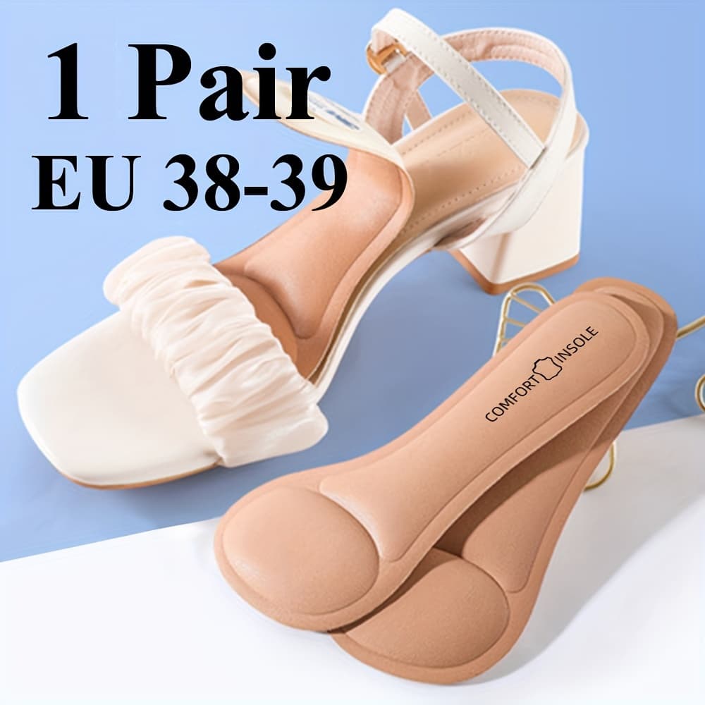 TEMU 1 Pair Of Sandal Insoles With Soft Foam Cushioning, Rebound Shock Absorption, And Casual Insoles