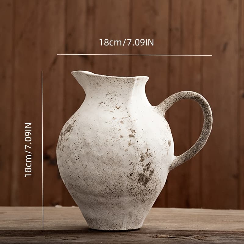 TEMU Vintage Ceramic Vase, Perfect For Hydroponics And Floral Arrangements - Ideal Gift For Christmas, Halloween, Easter, Thanksgiving, And Home Decor