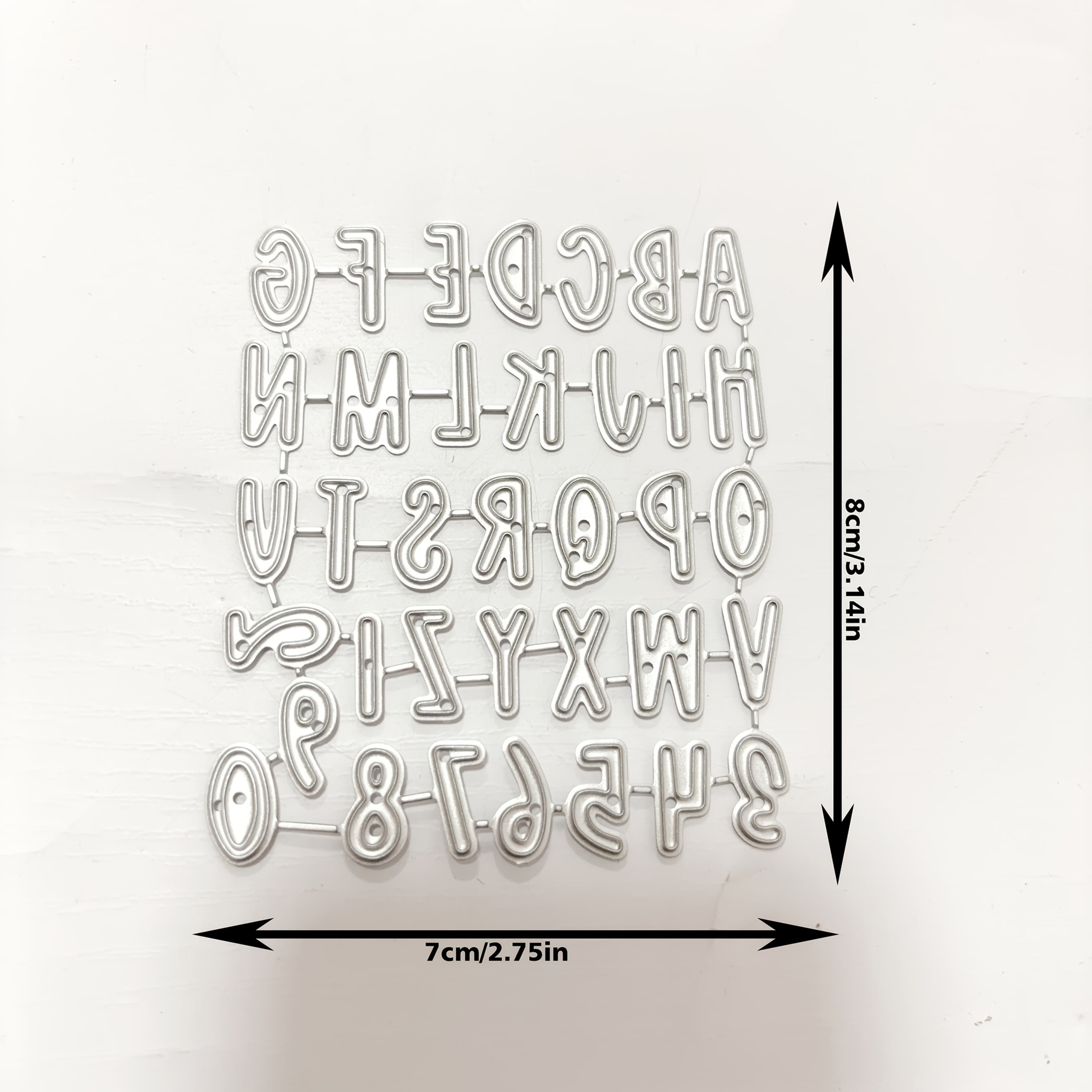 TEMU Numbers And Letters Metal Cutting Dies For Diy Scrapbooking And Card Making - Decorative Embossing Templates Designed For Romantic Craft Projects!
