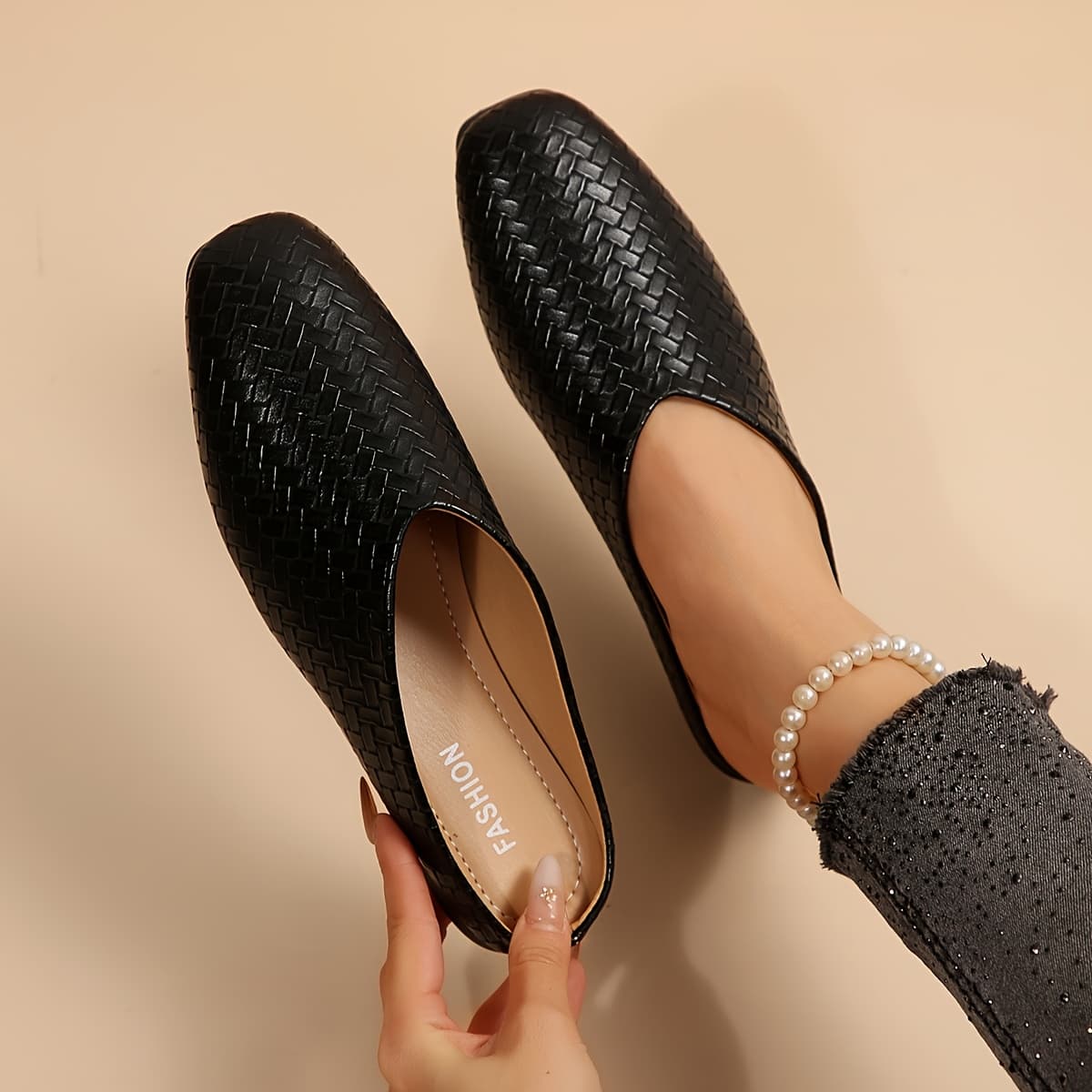 TEMU Women's Autumn Slip-on Shoes, Comfortable, Versatile, And Stylish, Women Shoes