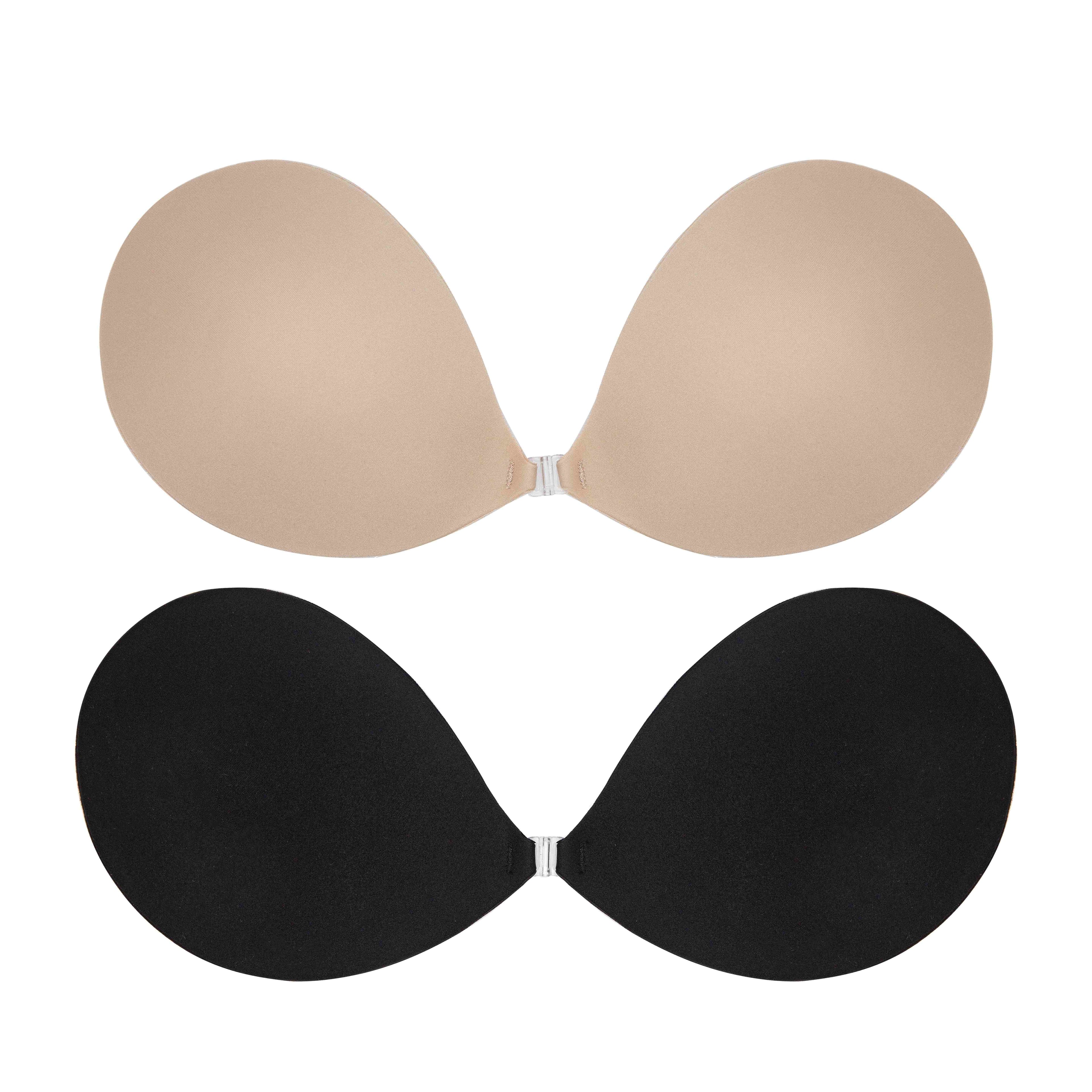 TEMU Sticky Bra Adhesive Bra, Strapless, Backless Reusable, Sticky Push-up Bra & Pasties, Women's Lingerie & Underwear, 2pcs