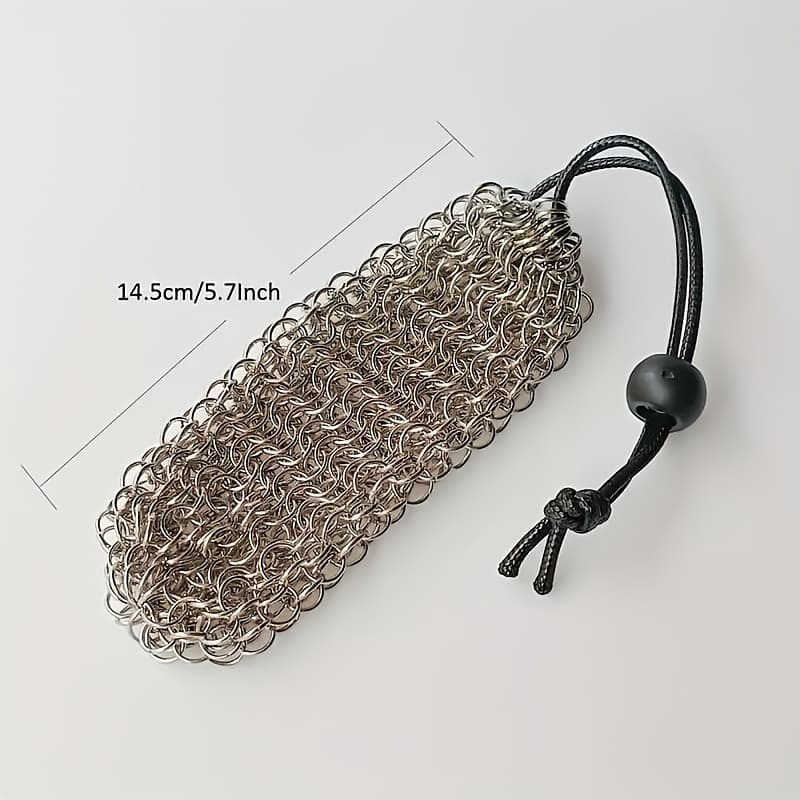 TEMU Elegant Stainless Steel Woven Mesh Bag, Suitable For Any Occasion!