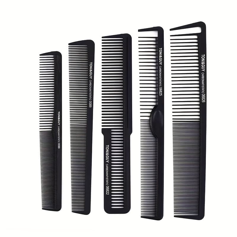 TEMU Salon Hair Comb For Haircutting And Styling; Tony G Haircut Comb; 5pcs