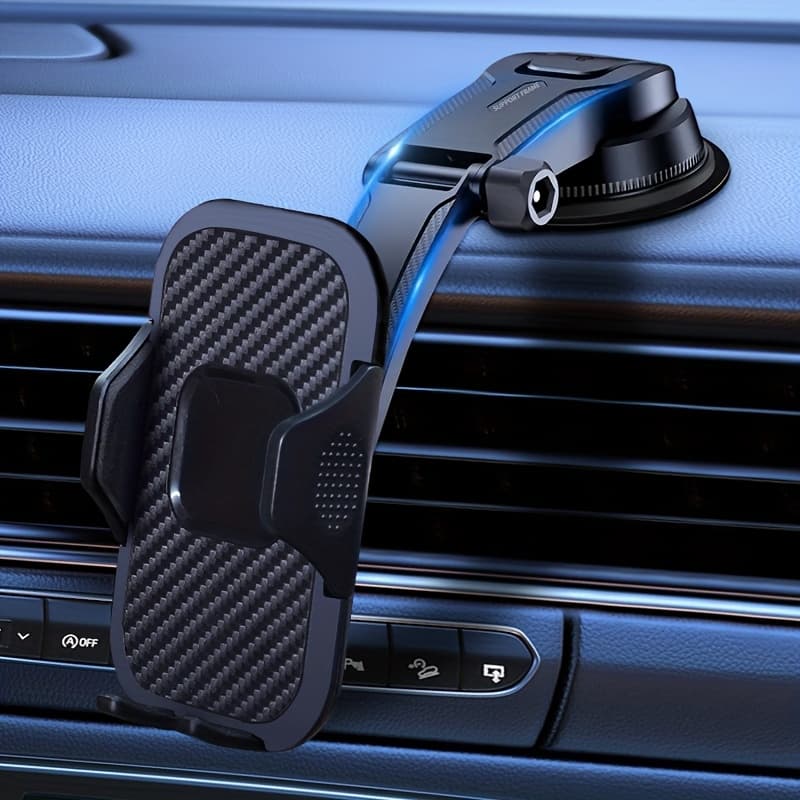 TEMU C01 Car Phone Holder Bracket, Upgraded Adjustable Horizontal And Vertical Phone Holder, Used For Car Dashboard, Compatible With All Phones