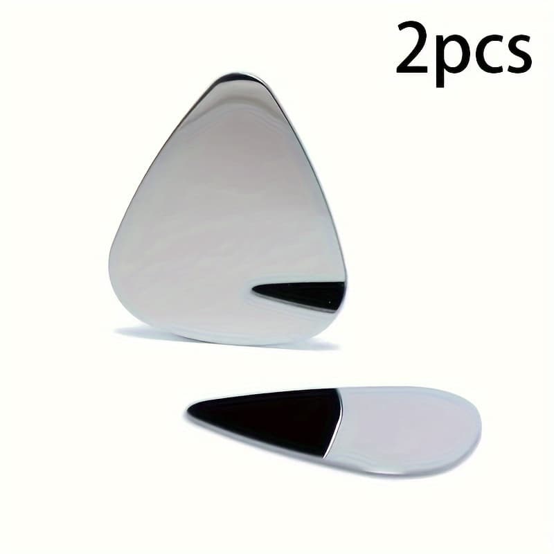 TEMU 2pcs Pick 0.8mm Thin Durable Silvery Guitar Picks Guitar Amplifier Guitar