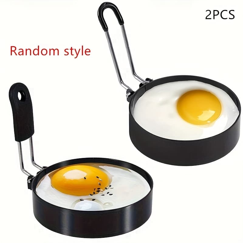TEMU Buy 1 Get 1 Free, Total Of 2pcs(random) Stainless Steel Egg Rings - , , And Space-saving Pancake Molds For Frying Eggs And Omelets - Kitchen Essentials, Gadgets, And Additions