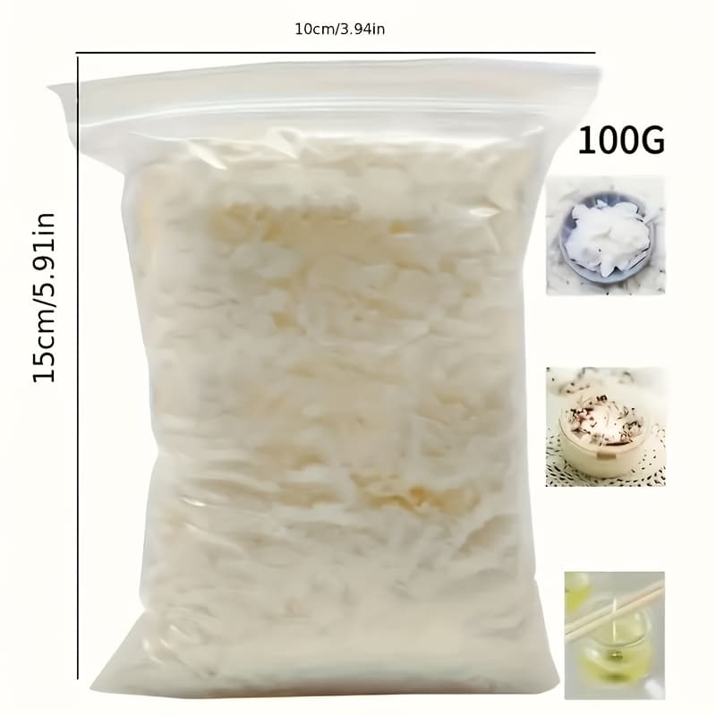 TEMU 1pc 7.05oz White Natural Soy Wax For Diy Candle Making - Ideal For Aromatherapy, Crafting Decorative Candles, And Gifts, Candle Making Supplies