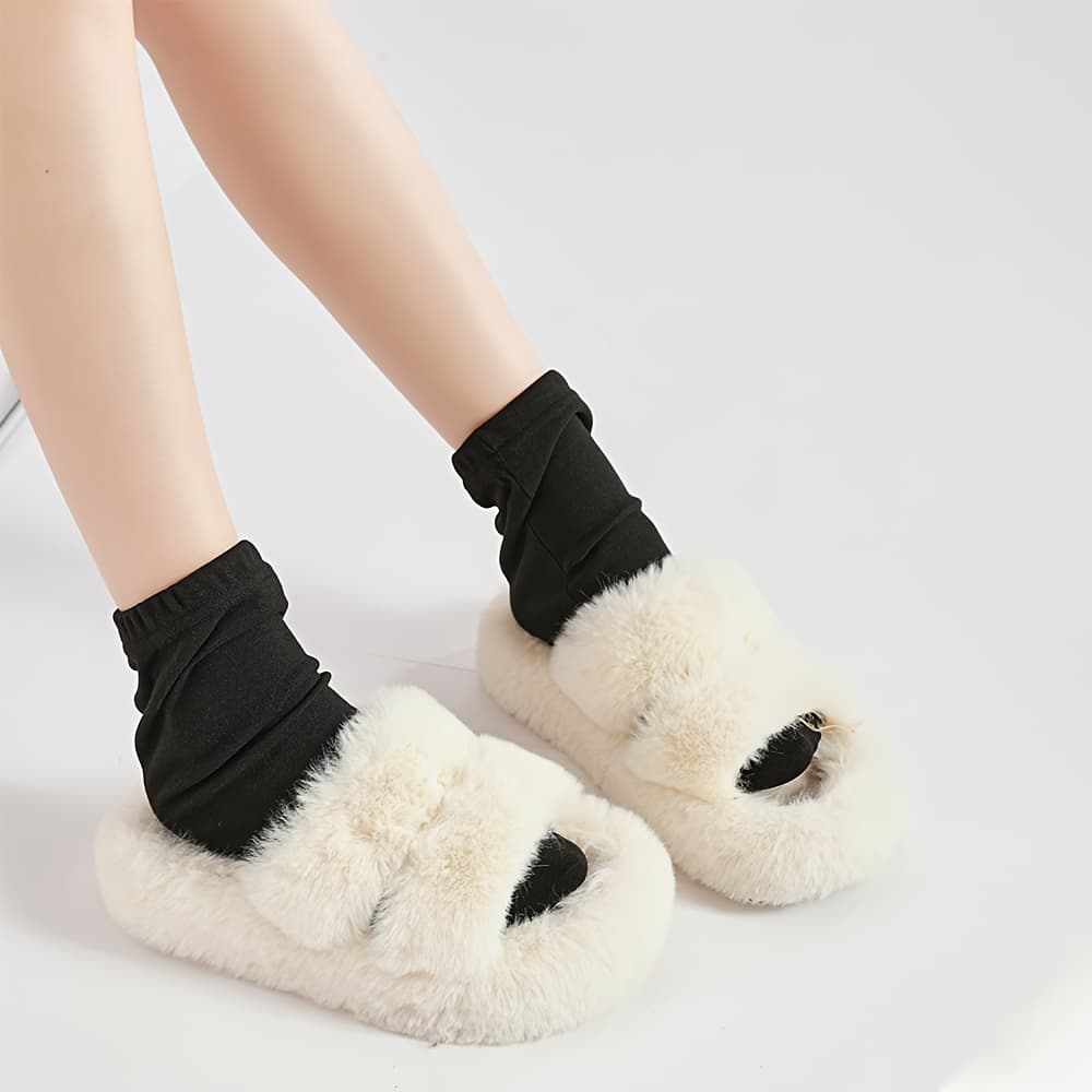 TEMU 1 Pair Unisex Sleep Socks For Ac (air Conditioning) - Thermal Floor Protection, Warm & Summer Cooling, Snug Coverage, Machine Washable Retro Bedsocks For Home Use () - Novelty For