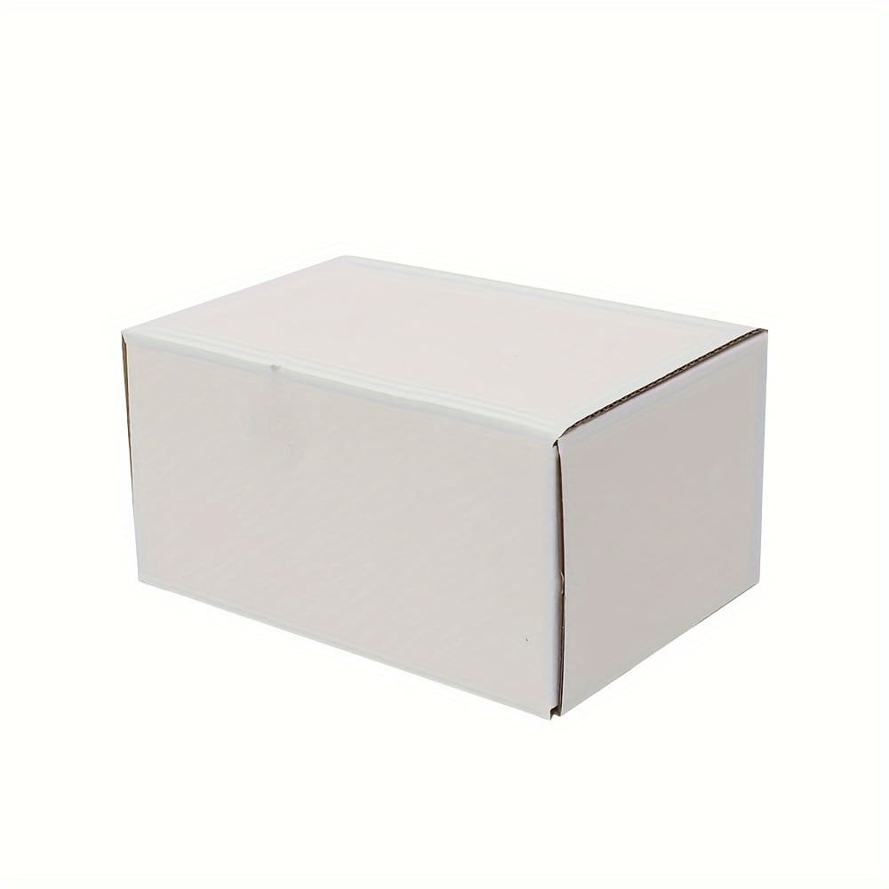 TEMU 50 Corrugated Paper Boxes 6x4x3"(15.2*10*7.6cm) White Outside And Yellow Inside