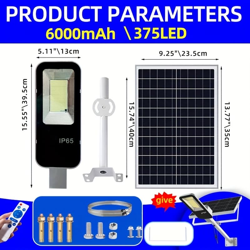 TEMU Solar Garden Lamp, 6000mah Outdoor Garden Light, Lamp Beads, Suitable Lots, Gardens, Courtyards, , And Outdoor Solar Lamps With Remote Control