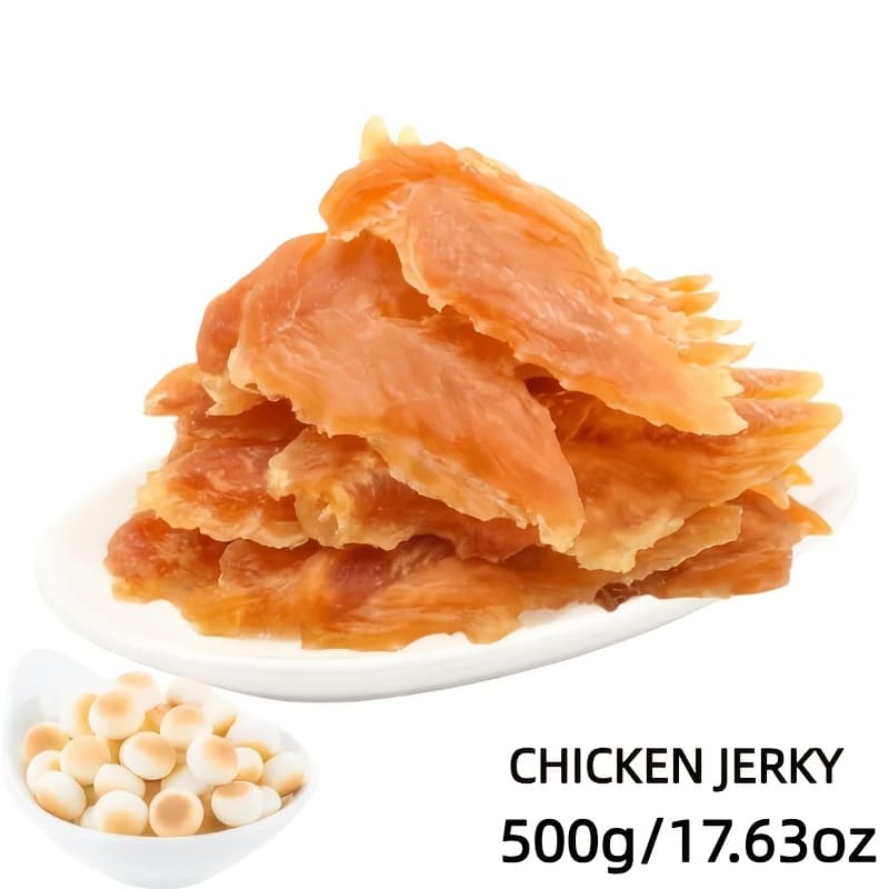 TEMU Cat And Dog Treats Chicken Jerky, Slices - High Protein , Dental Chews, Training Rewards For Puppies, Kittens, Adult Dogs And Cats - , Pet Nutrition Chewing Treats