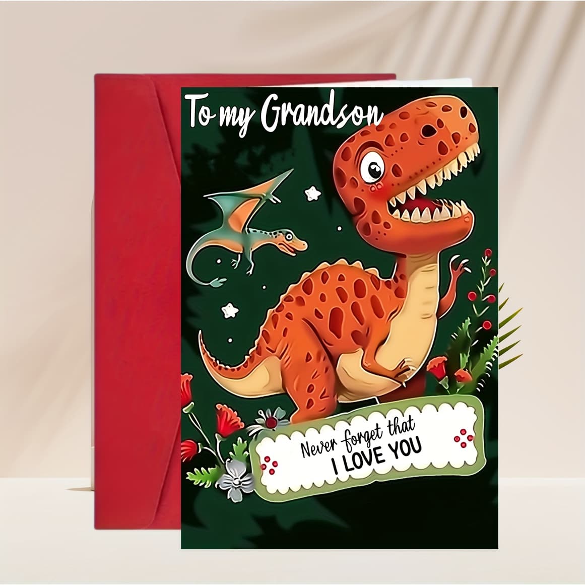 TEMU 1pc Fun Gift, Best Present For Grandson, Thick Cardstock, Comfortable Texture
