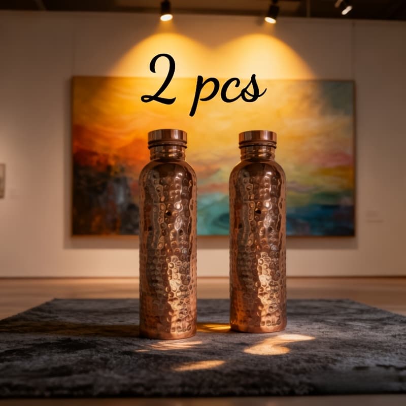 TEMU 2pcs 34oz Bottle, Elegant Hammer Design, Leak-proof Cover, Durable And Hygienic, Suitable For Home, Office, Travel, Birthday, Wedding, Housewarming Gifts, Handmade, High-quality , Reusable