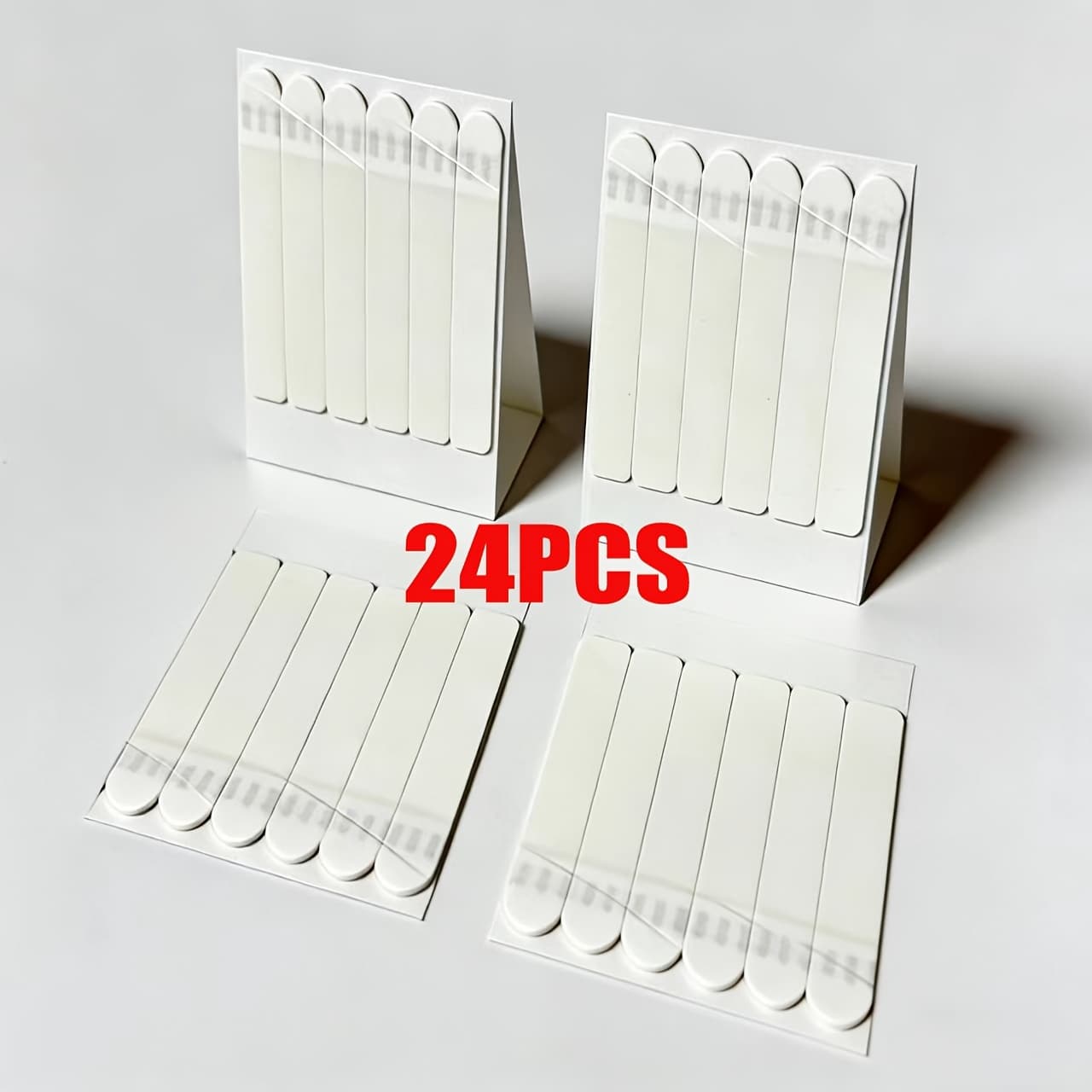 TEMU 24pcs Heavy Duty Double-sided Adhesive Strips, Removable Wall Hanging Tape, Ideal For Securing Photos, Picture Frames, Posters, And More, With No Damage To Walls During Installation