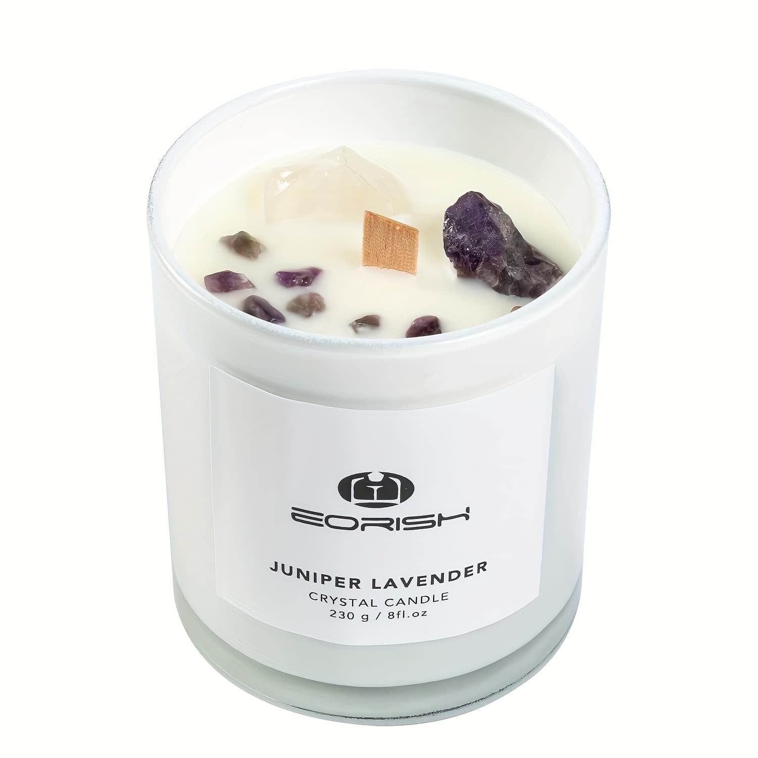 TEMU Soy Candle With Crystal Inside | Scented Candles For Home Relaxation, Spiritual Gifts For Women, Mom, | Lavender, , Cedar, Lemon And Sage Candles