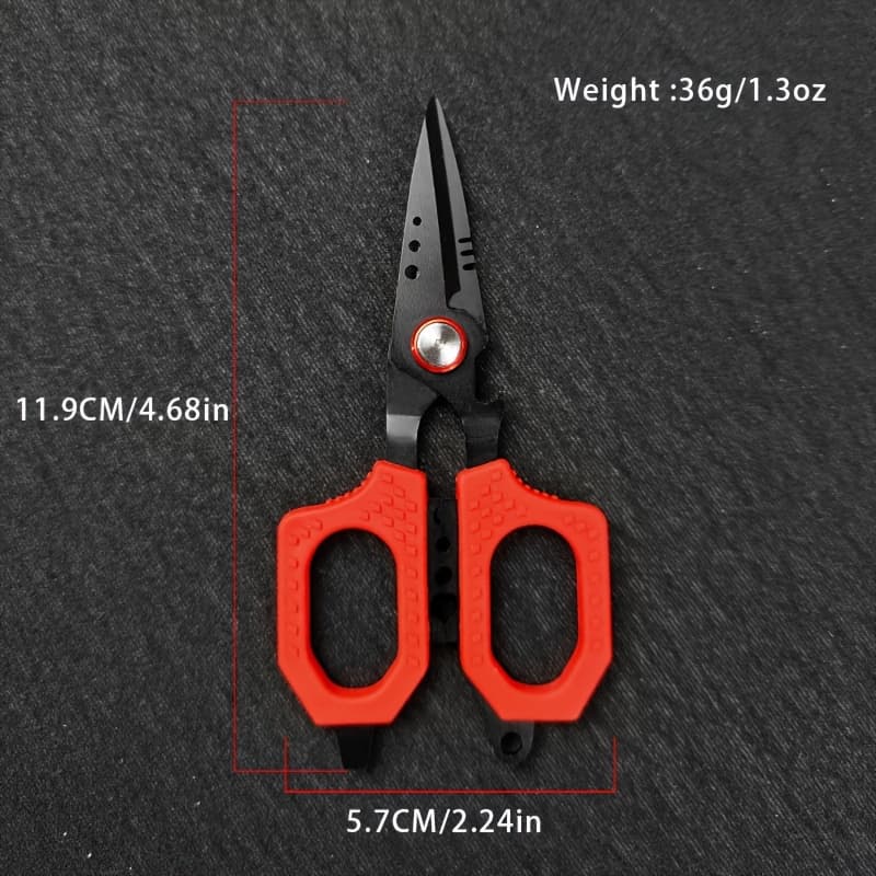 TEMU Stainless Steel Precision Fishing Scissors, Fishing-specific Scissors, Pe Line Scissors, Can