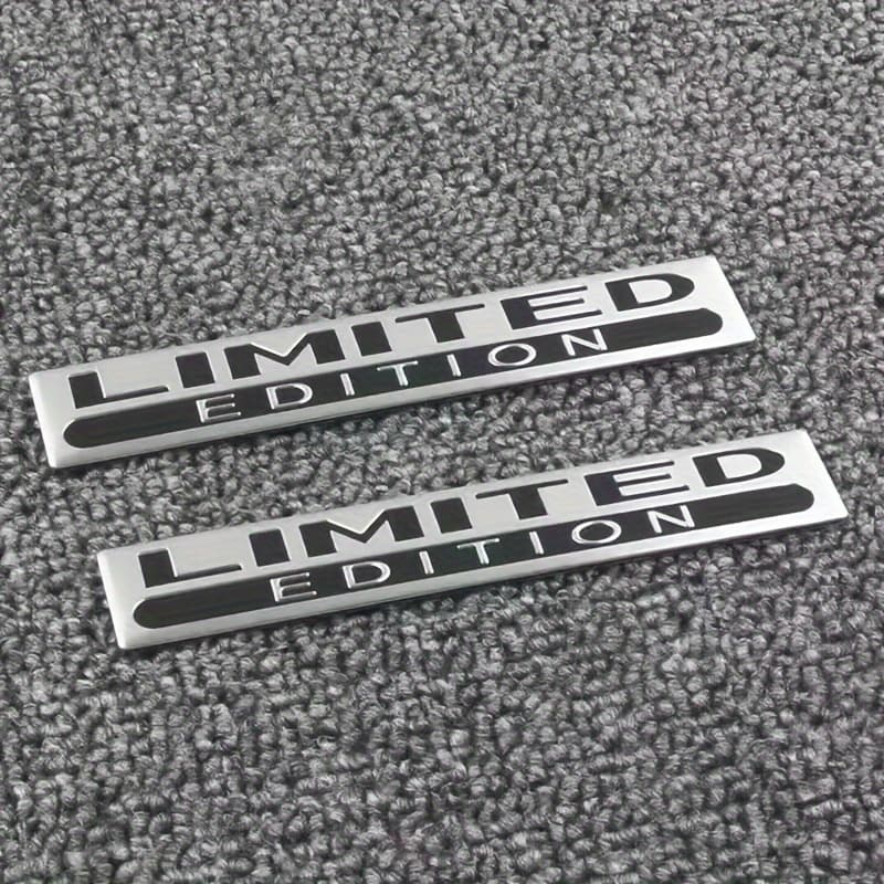 TEMU 2pcs Metal Edition 3d Car Body Badge Sticker Trunk Emblem Decal Accessorie For Car Motorcycle Bike