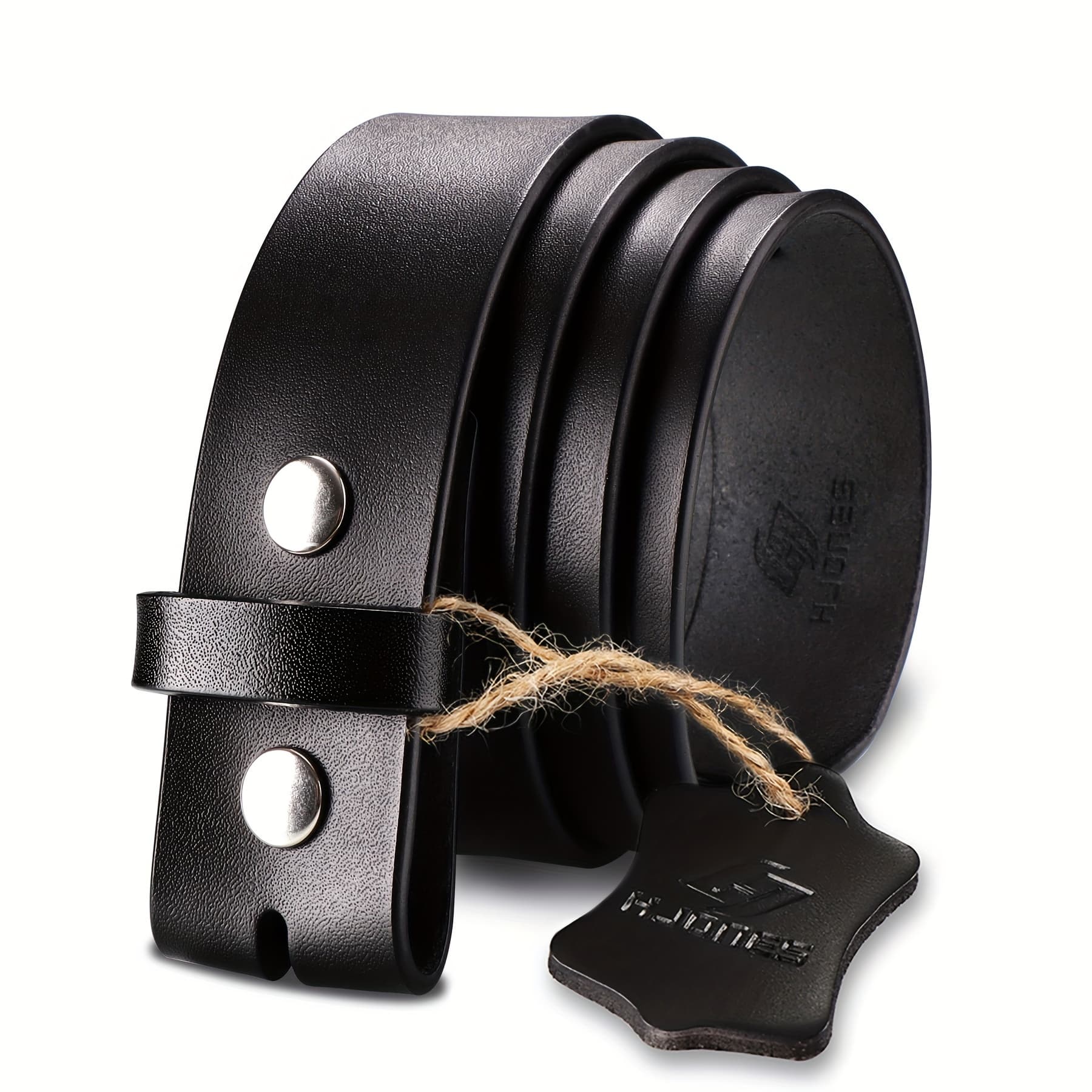 TEMU Hjones Western Belts For Men Replacement Belt Strap, Men's Leather Belt For Belt With Silvery Belt Without 1 1/2" Wide, Valentine's Day Gift