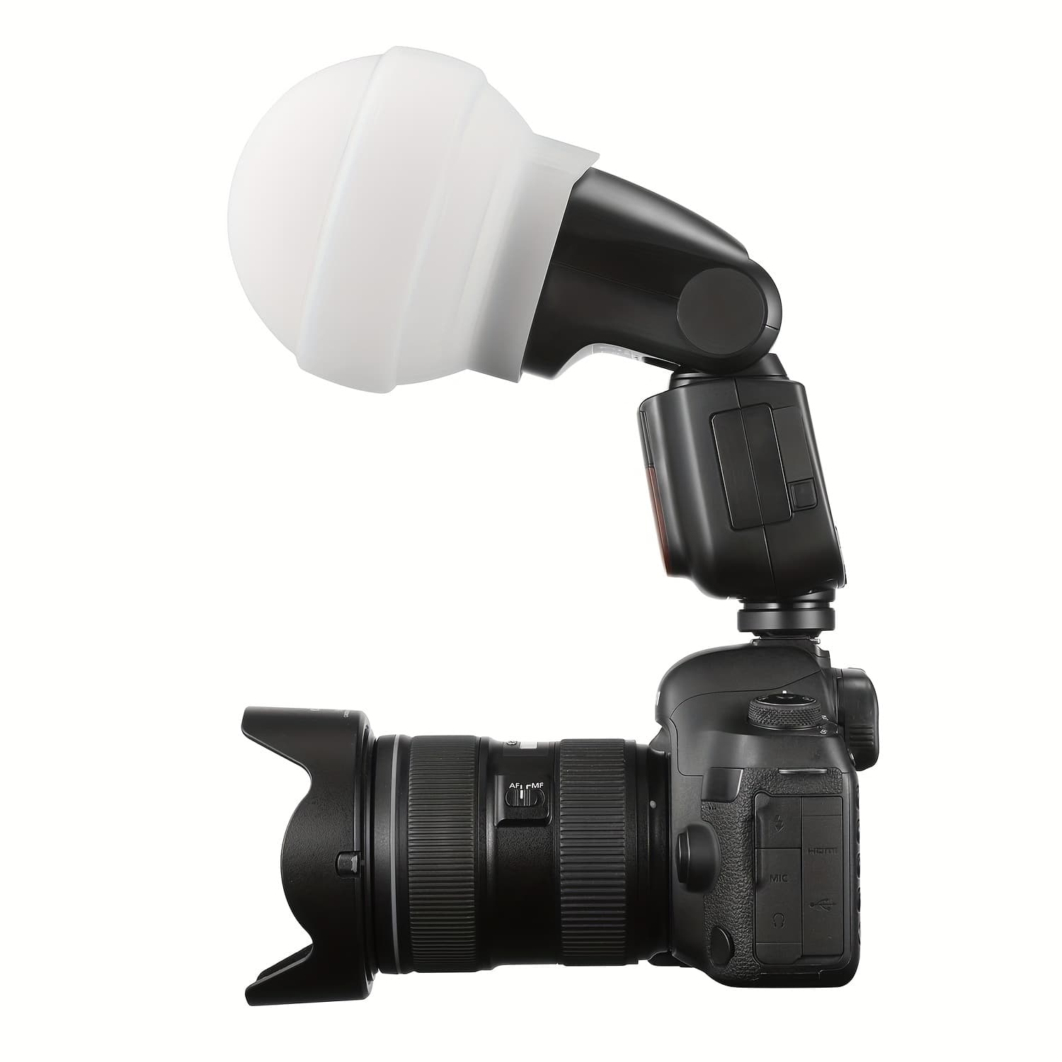 TEMU Dome, Collapsible Flash Diffuser Suitable For V1 V1pro V1mid Series Round Head Flash, Ad100pro Ad100proii Ad200pro(with H200r) Pocket Flash