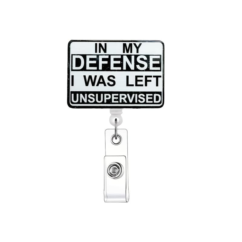 TEMU 2d 1pc Creative Retractable Badge Roll, Name Badge Holder With Id Clip Nurse Doctor Volunteer Staff Accessory Decorations